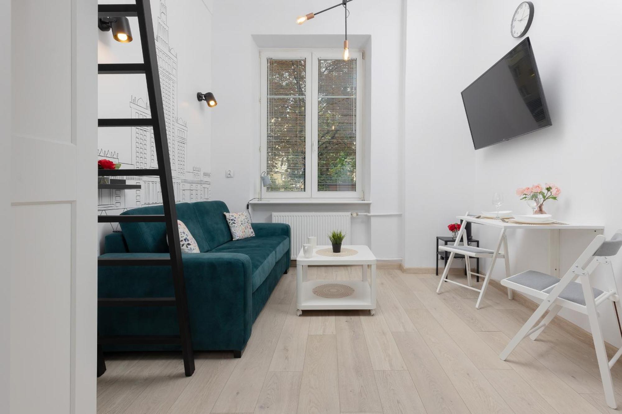Aleja Wyzwolenia Studio with Mezzanine Warsaw Downtown by Noclegi Renters ภายนอก รูปภาพ