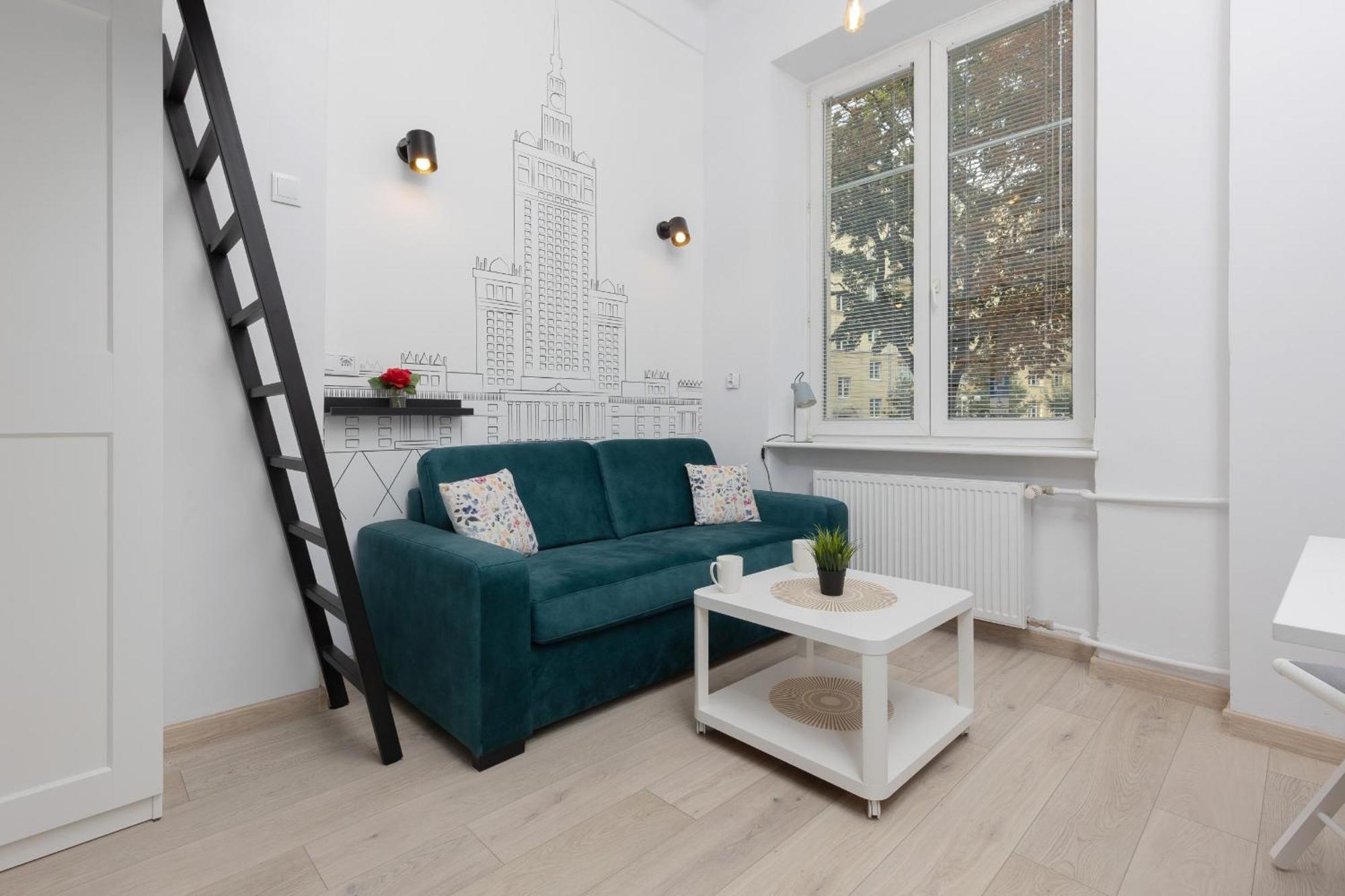 Aleja Wyzwolenia Studio with Mezzanine Warsaw Downtown by Noclegi Renters ภายนอก รูปภาพ